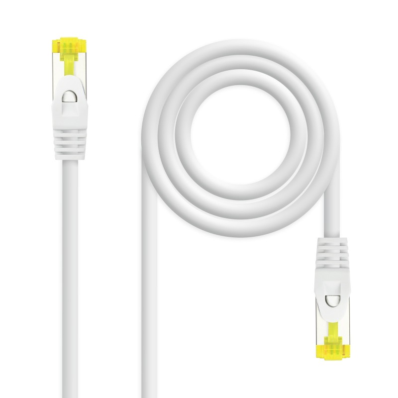 Nanocable Cable de red latiguillo RJ45 LSZH Cat.6A SFTP AWG26, Blanco, 2.0 m 10.20.1902-W