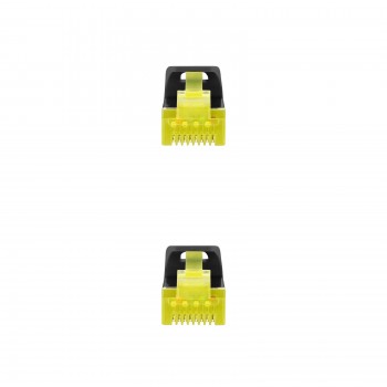 Nanocable Cable de red latiguillo RJ45 LSZH Cat.6A SFTP AWG26, Negro, 1.0 m 10.20.1901-BK