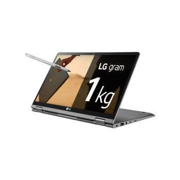 LG Gram 14T990-G.AA75B Gris, Plata - Híbrido (2-en-1) - 14" - 1920x1080 Táctil - Intel Core i7-8565U