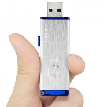HP x730w unidad flash USB 32 GB USB tipo A 3.2 Gen 1 (3.1 Gen 1) Azul, Acero inoxidable HPFD730W-32