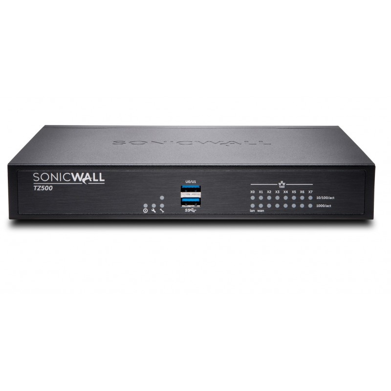 SonicWall TZ500 cortafuegos (hardware) 1400 Mbit s 01-SSC-1708