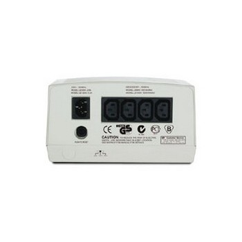APC LE600I regulador de voltaje 230 V 4 salidas AC Beige, Gris