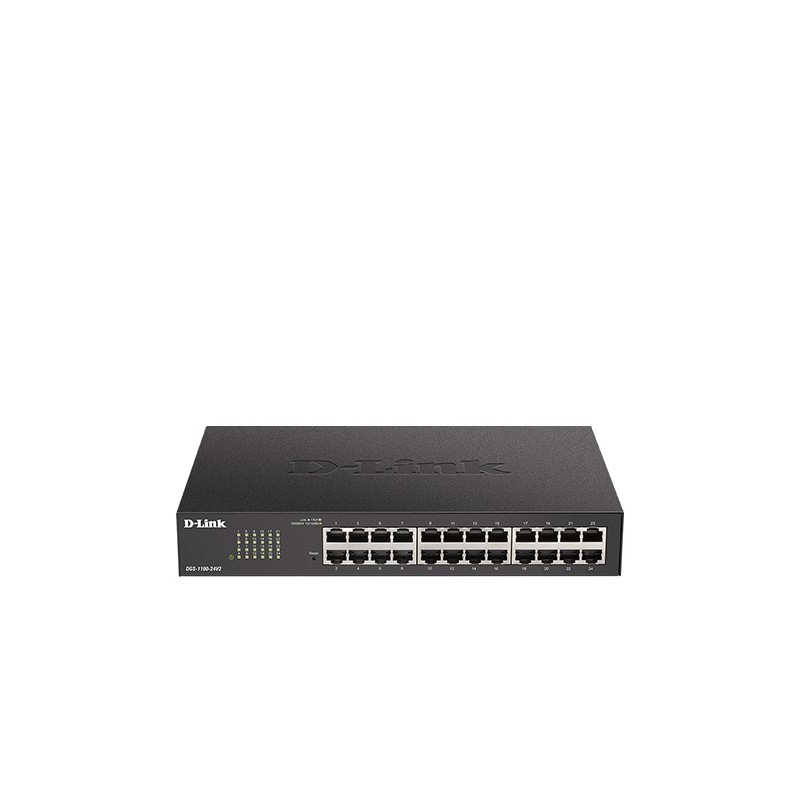 D-Link DGS-1100-24V2 switch Gestionado Gigabit Ethernet (10 100 1000) Negro 1U