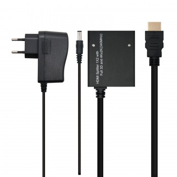 Nanocable HDMI DUPLICADOR V1.3 1X2 CON ALIM. Y PIGTAIL 50 CM 10.25.3502