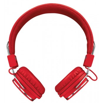 AURICULARES TRUST URBAN ZIVA RED - PLEGABLES - MICRÓFONO INTEGRADO - MANDO A DISTANCIA EN CABLE - DI 21822