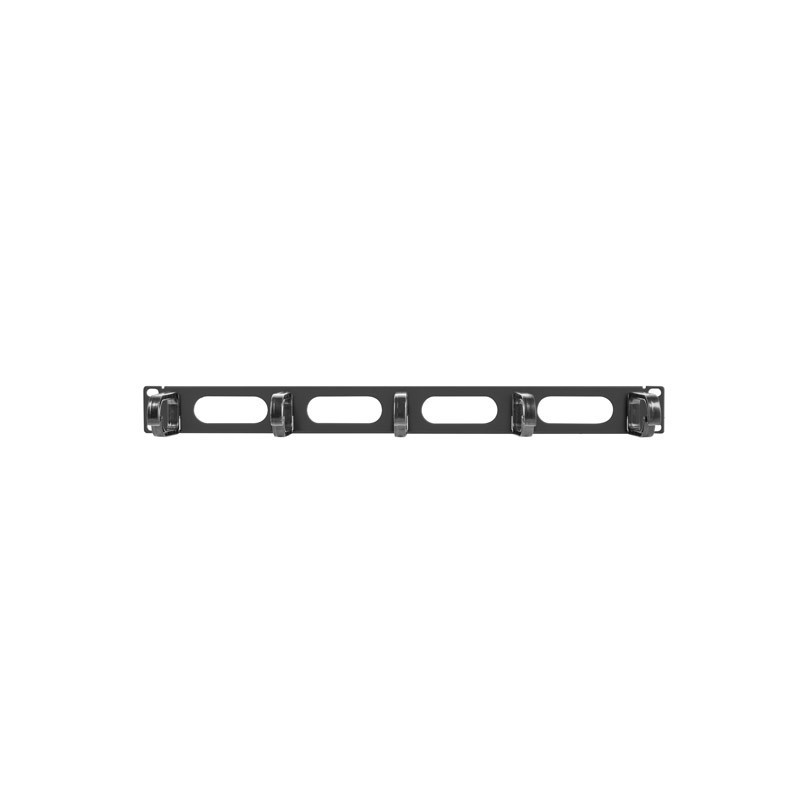 ORGANIZADOR DE CABLES LANBERG AK-1205-B - 19 48.26CM - PANEL 5 SOPORTES PLEGABLES DE PLÁSTICO TIPO 