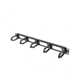 ORGANIZADOR DE CABLES LANBERG AK-1205-B - 19 48.26CM - PANEL 5 SOPORTES PLEGABLES DE PLÁSTICO TIPO 
