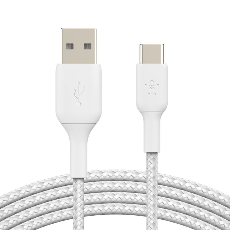 Belkin CAB002BT2MWH cable USB 2 m USB A USB C Blanco