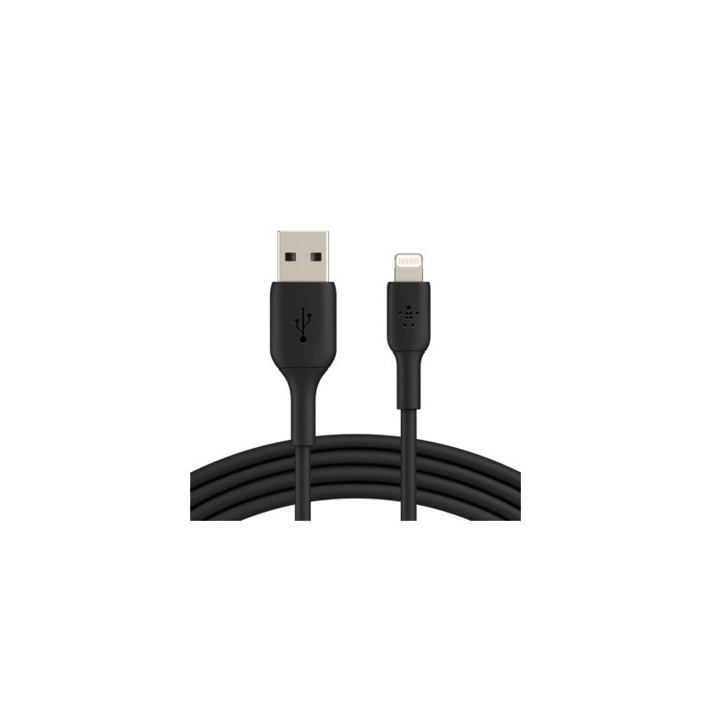 Belkin CAA001BT3MBK cable de conector Lightning 3 m Negro