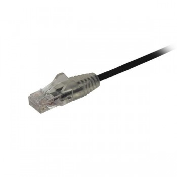 StarTech.com Cable Cat6 de 1m - Delgado - con Conectores RJ45 sin Enganches - Negro N6PAT100CMBKS
