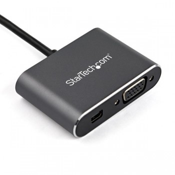 StarTech.com Adaptador USB-C a Mini DisplayPort y VGA - Conversor de Vídeo USB Tipo C - 4K 60Hz - HD CDP2MDPVGA