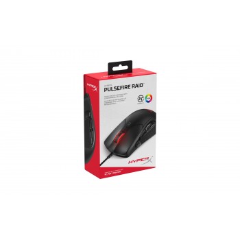 HyperX PULSEFIRE RAID GAMING MOUSE ratón USB tipo A Óptico 16000 DPI Izquierda HX-MC005B