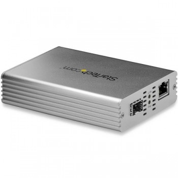 StarTech.com Conversor de Medios Ethernet de Fibra Óptica de 10Gb con Ranura SFP+ Abierta MCM10GSFP