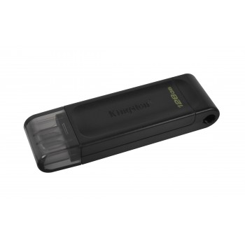 Kingston Technology DataTraveler 70 unidad flash USB 128 GB USB Tipo C 3.2 Gen 1 (3.1 Gen 1) Negro DT70 128GB