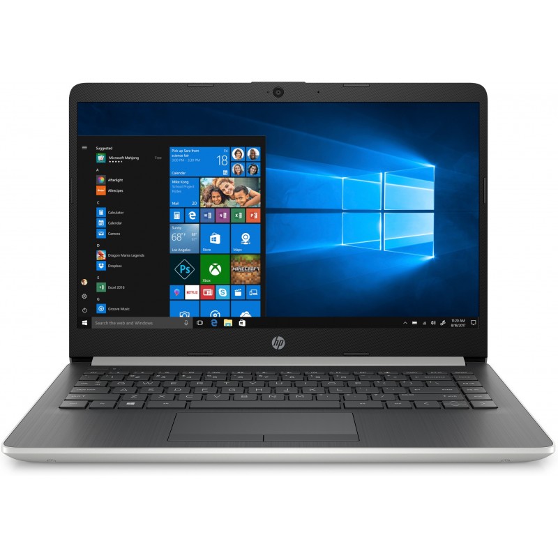 HP 14-dk0016ns - Plata - 14" - 1366x768 - AMD Ryzen 5 - 8GB - 256GB SSD - Wi-Fi 5 - W10 Home 7VX10EA
