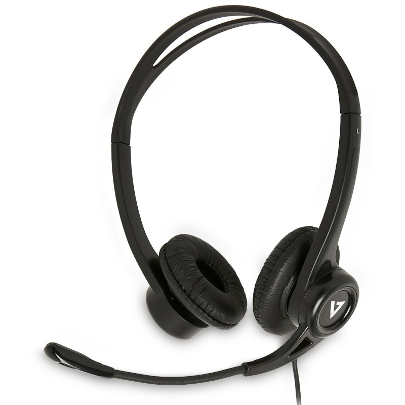 V7 Auriculares estéreo USB de Essentials con micrófono HU311-2EP