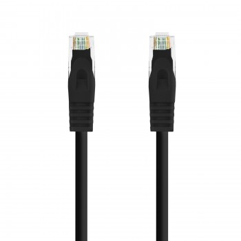 Nanocable Cable de red latiguillo RJ45 LSZH Cat.6A UTP AWG24, Negro, 1.0m 10.20.1801-BK