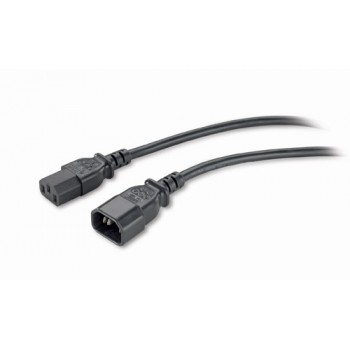 APC PWR Cord C13 - C14, 0.6 m cable de transmisión Negro 0,61 m C13 acoplador C14 acoplador AP9890