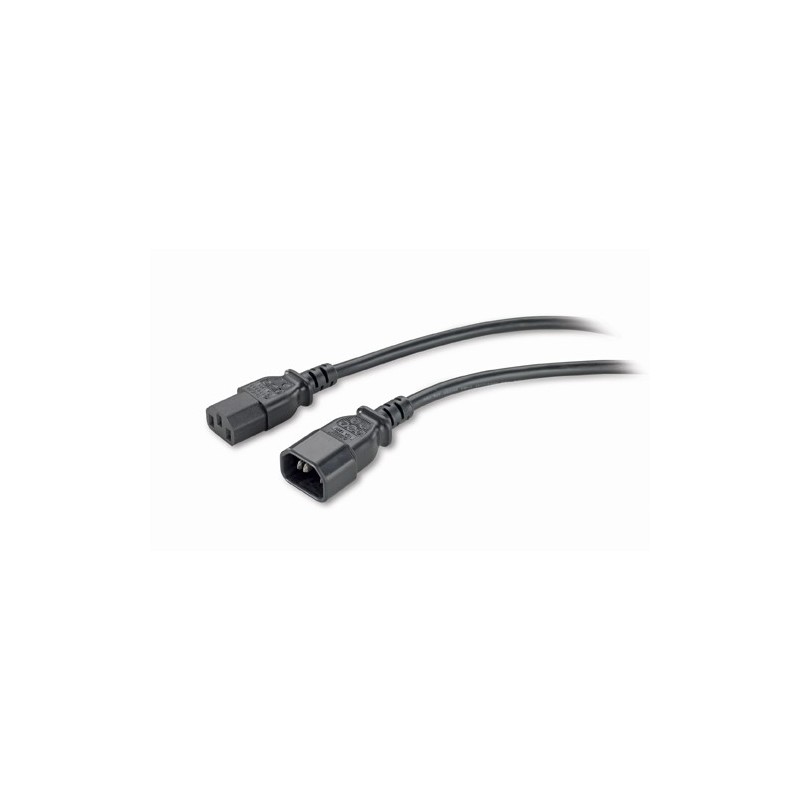 APC PWR Cord C13 - C14, 0.6 m cable de transmisión Negro 0,61 m C13 acoplador C14 acoplador AP9890