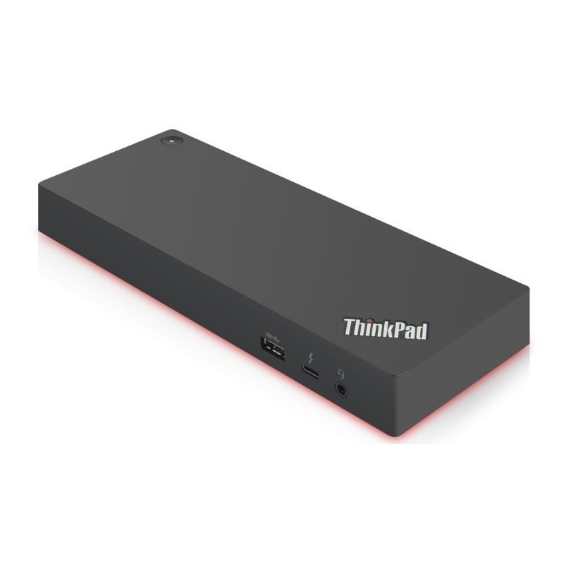 Lenovo 40AN0135EU base para portátil y replicador de puertos Alámbrico Thunderbolt 3 Negro, Rojo