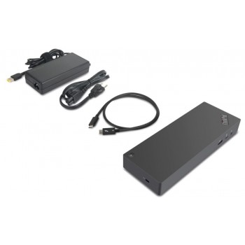 Lenovo 40AN0135EU base para portátil y replicador de puertos Alámbrico Thunderbolt 3 Negro, Rojo