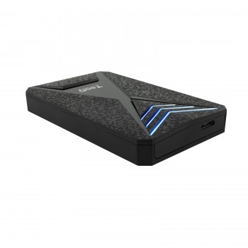 TooQ TQE-2550BL - 2.5" Carcasa de disco duro SSD Negro