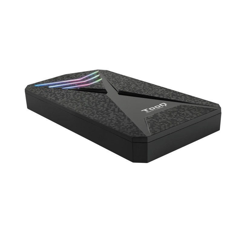TooQ TQE-2550RGB - 2.5" Carcasa de disco duro SSD Negro