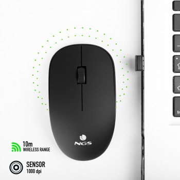 NGS MOUSE-1064  Óptico 1000 DPI Ambidextro EASYALPHA