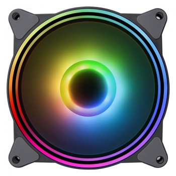 Hiditec N8-ARGB Ventilador 12 cm Negro VGCH10003