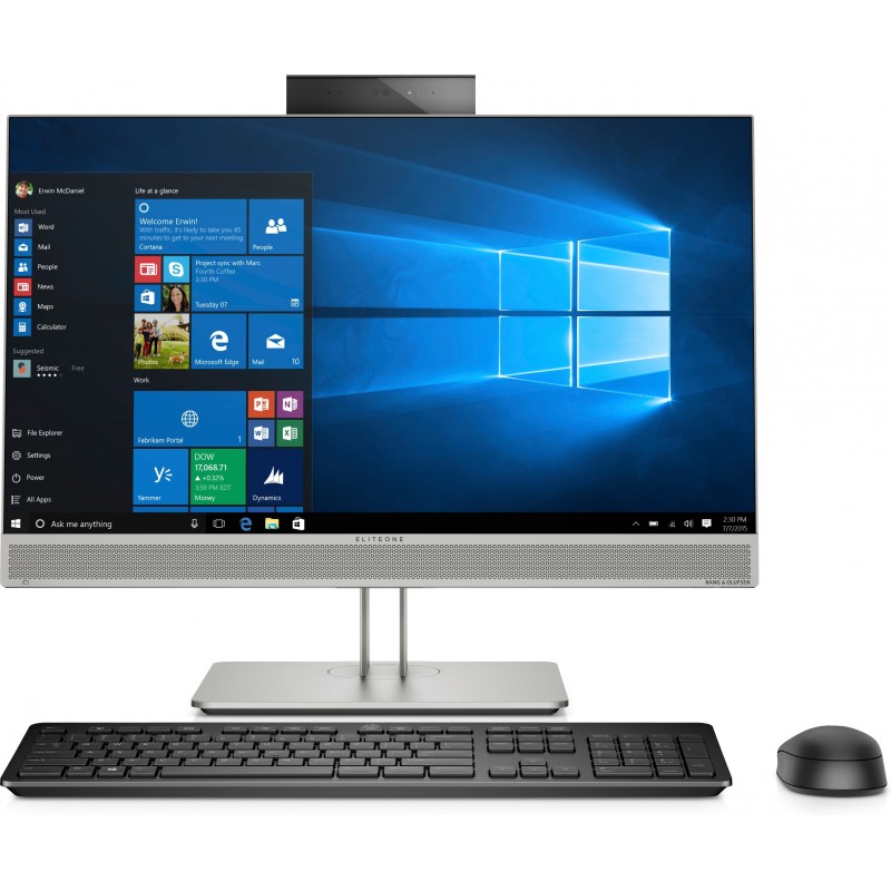 HP EliteOne 800 G5 Plata - 23.8" - 1920x1080 - Intel Core i7-9700K - 16GB - 512GB SSD 7PF71EAABE