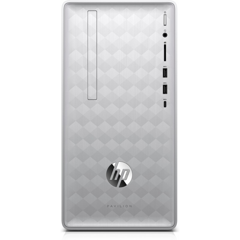 HP Pavilion 590-p0035ns - Intel Core i7-8700 - 8GB - 1128GB HDD+SSD Gris, Plata - Mini Tower PC 6RV82EAABE