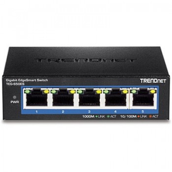 Trendnet TEG-S50ES switch Gestionado Gigabit Ethernet (10 100 1000) Negro
