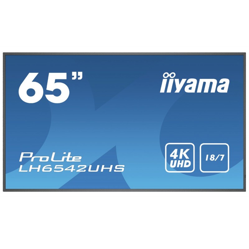 iiyama LH6542UHS-B1 - 64.5" - IPS 4K Ultra HD - Negro - Android 8.0