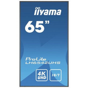 iiyama LH6542UHS-B1 - 64.5" - IPS 4K Ultra HD - Negro - Android 8.0