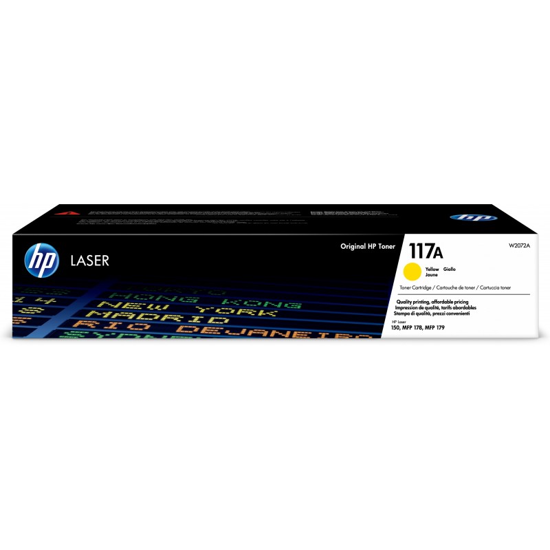 HP 117A Original Amarillo 1 pieza(s) W2072A