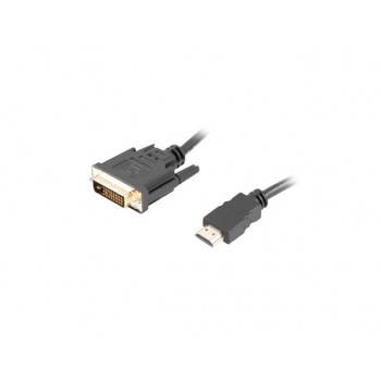 Lanberg CA-HDDV-20CU-0030-BK adaptador de cable de vídeo 3 m HDMI tipo A (Estándar) DVI-D Negro