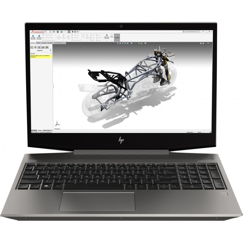 HP ZBook 15v G5 Gris - 15.6" - 1920x1080 - Intel Core i7-9750H - 16GB - 512GB SSD 6TR86EAABE
