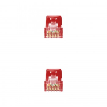 Nanocable Cable de red latiguillo RJ45 LSZH Cat.6A UTP AWG24, Rojo, 2.0m 10.20.1802-R