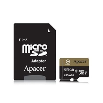 Apacer microSDXC UHS-I Class10 64GB - Clase 10 AP64GMCSX10U1-R
