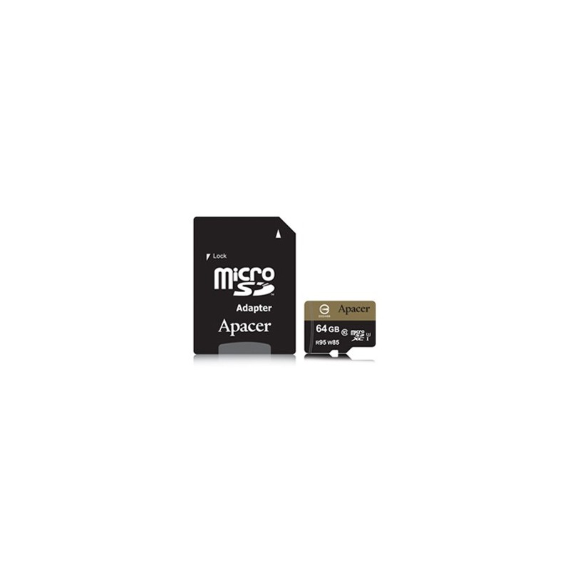 Apacer microSDXC UHS-I Class10 64GB - Clase 10 AP64GMCSX10U1-R