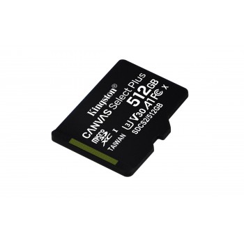 Kingston Canvas Select Plus - 512 GB MicroSDXC Clase 10 UHS-I SDCS2 512GBSP