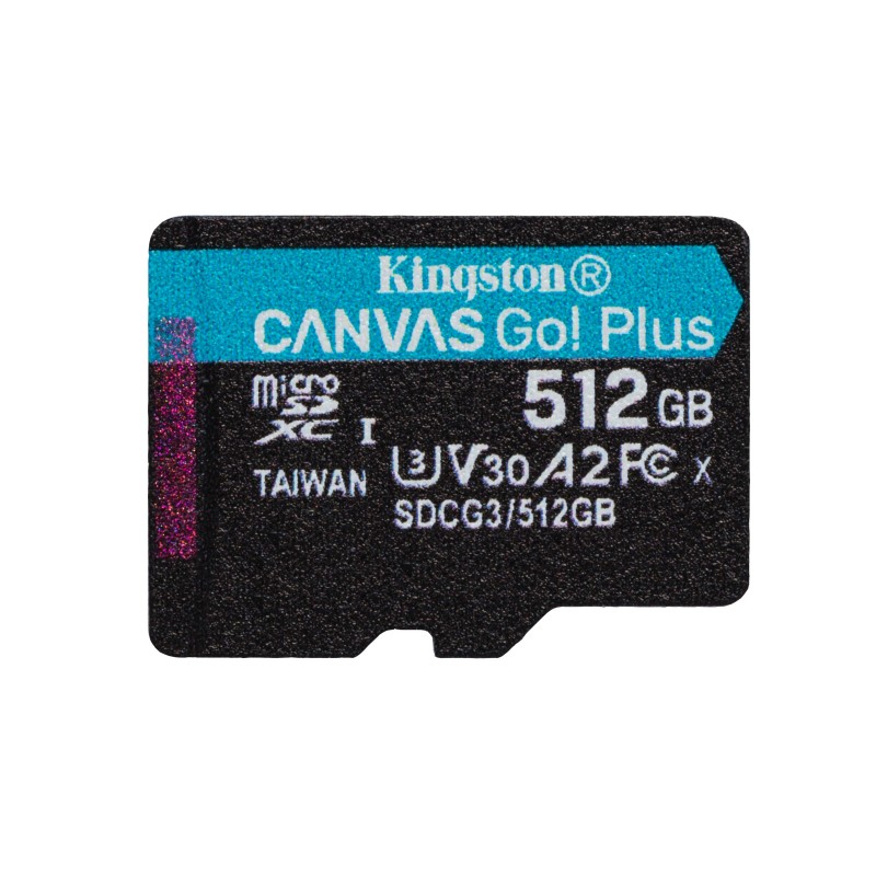 Kingston Technology Canvas Go! Plus memoria flash 512 GB MicroSD Clase 10 UHS-I SDCG3 512GBSP