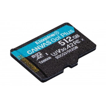 Kingston Technology Canvas Go! Plus memoria flash 512 GB MicroSD Clase 10 UHS-I SDCG3 512GBSP