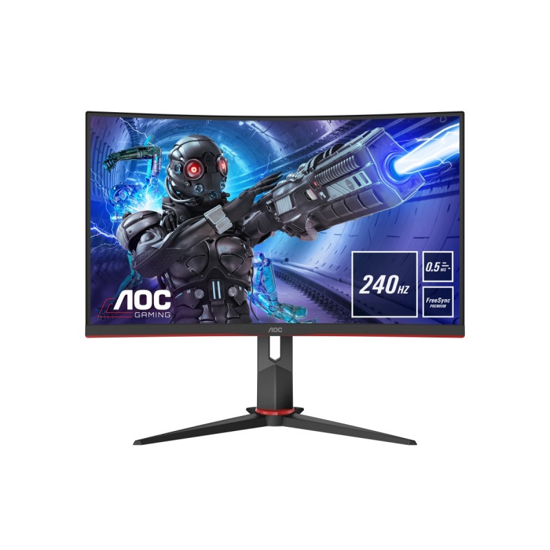 AOC C27G2ZE BK - 27" - 1920x1080 - Full HD LED - Negro, Rojo