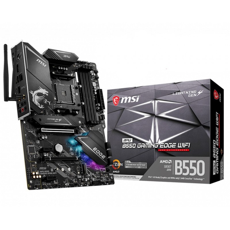 MSI MPG B550 Gaming Edge WiFi Zócalo AM4 ATX AMD B550 911-7C91-010