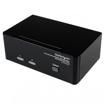 2 PORT DVI VGA DUAL MONITOR KVM SV231DDVDUA