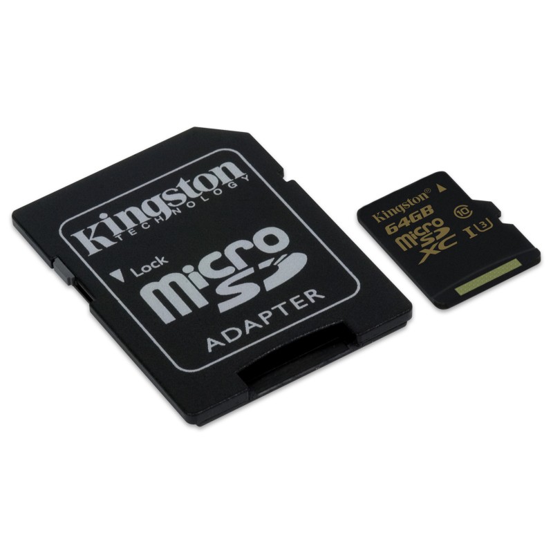 Gold microSD UHS-I Speed Class 3 (U3) 64GB SDCG 64GB