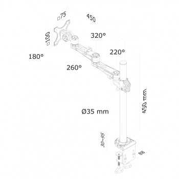 NEWSTAR LCD MONITOR ARM F  DESK FPMA-D935