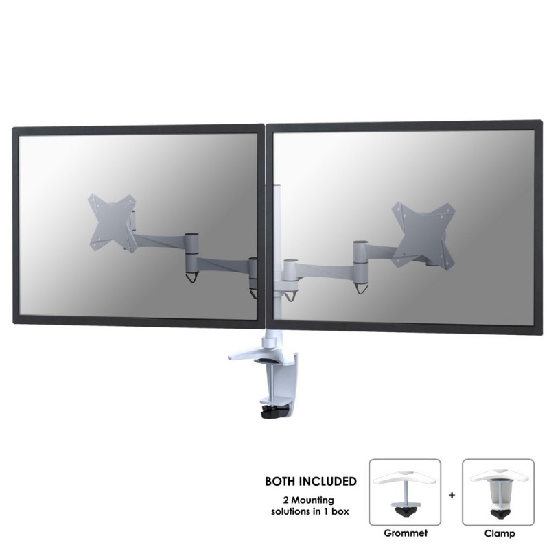 NewStar FPMA-D1330DWHITE - Kit de montaje ( montaje con pinza de sujeción para escritorio, soporte c