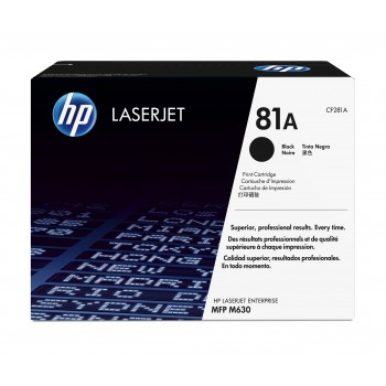 Cartucho de toner original LaserJet HP 81A negro CF281A